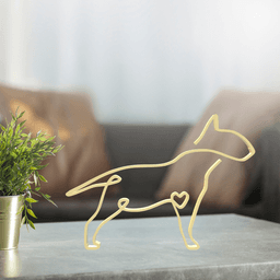 Dog Line Art, Modern, Minimalist 3d model
