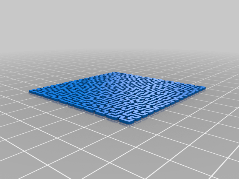 hilbert-curve 3d model