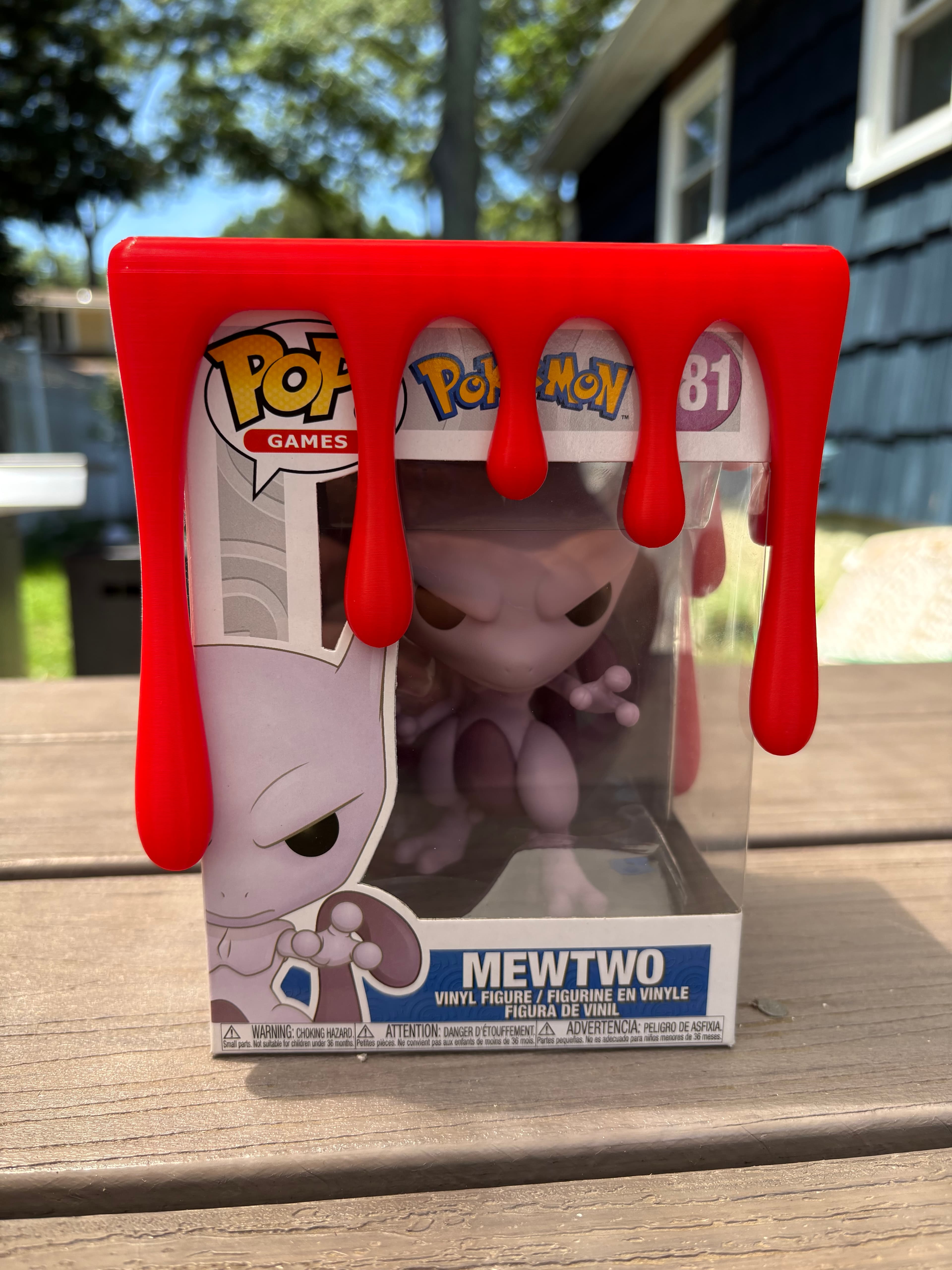 Fun project! Maybe blood red wasn’t the color for Mewtwo but alas it’s what I chose.