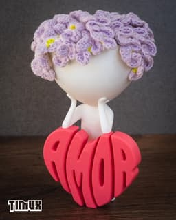 ROBERT PLANT WITH A "AMOR" HEART 3d model