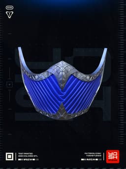 MK2 Kitana Mask 3D Printer STL File 3d model