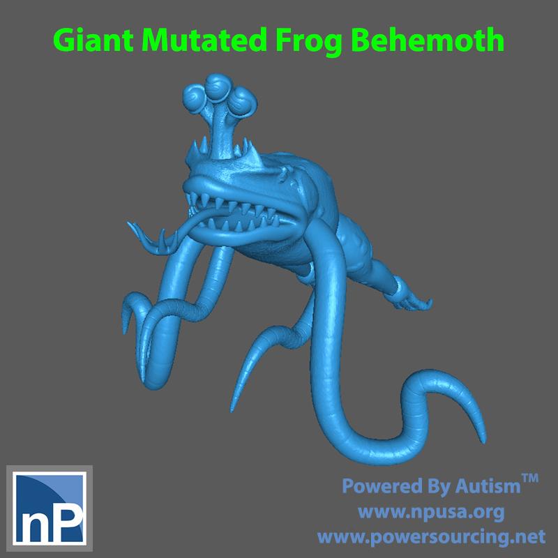 Giant Mutant Frog Behemoth 3d model