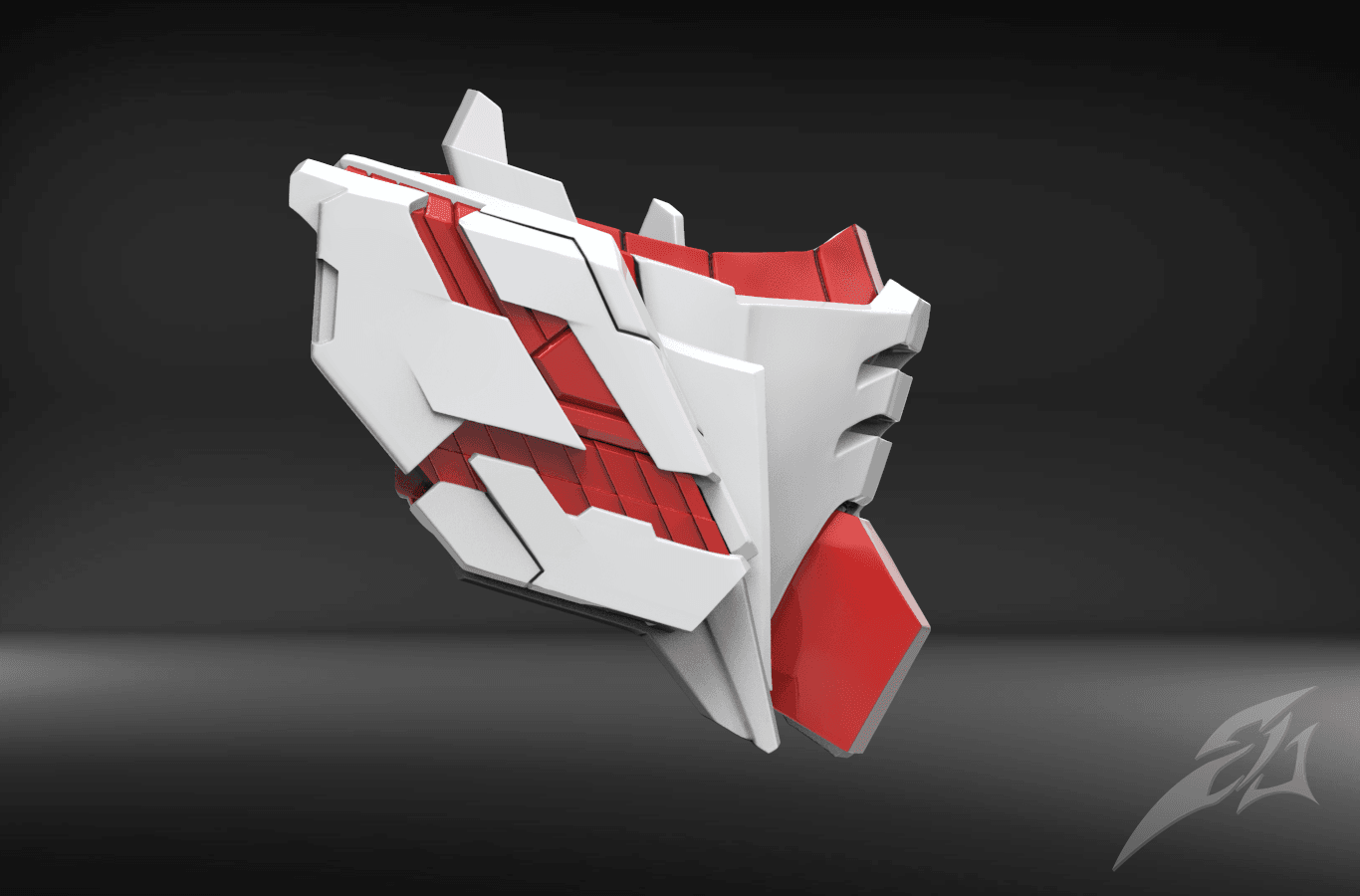 Unicorn - Mecha Mask 3d model