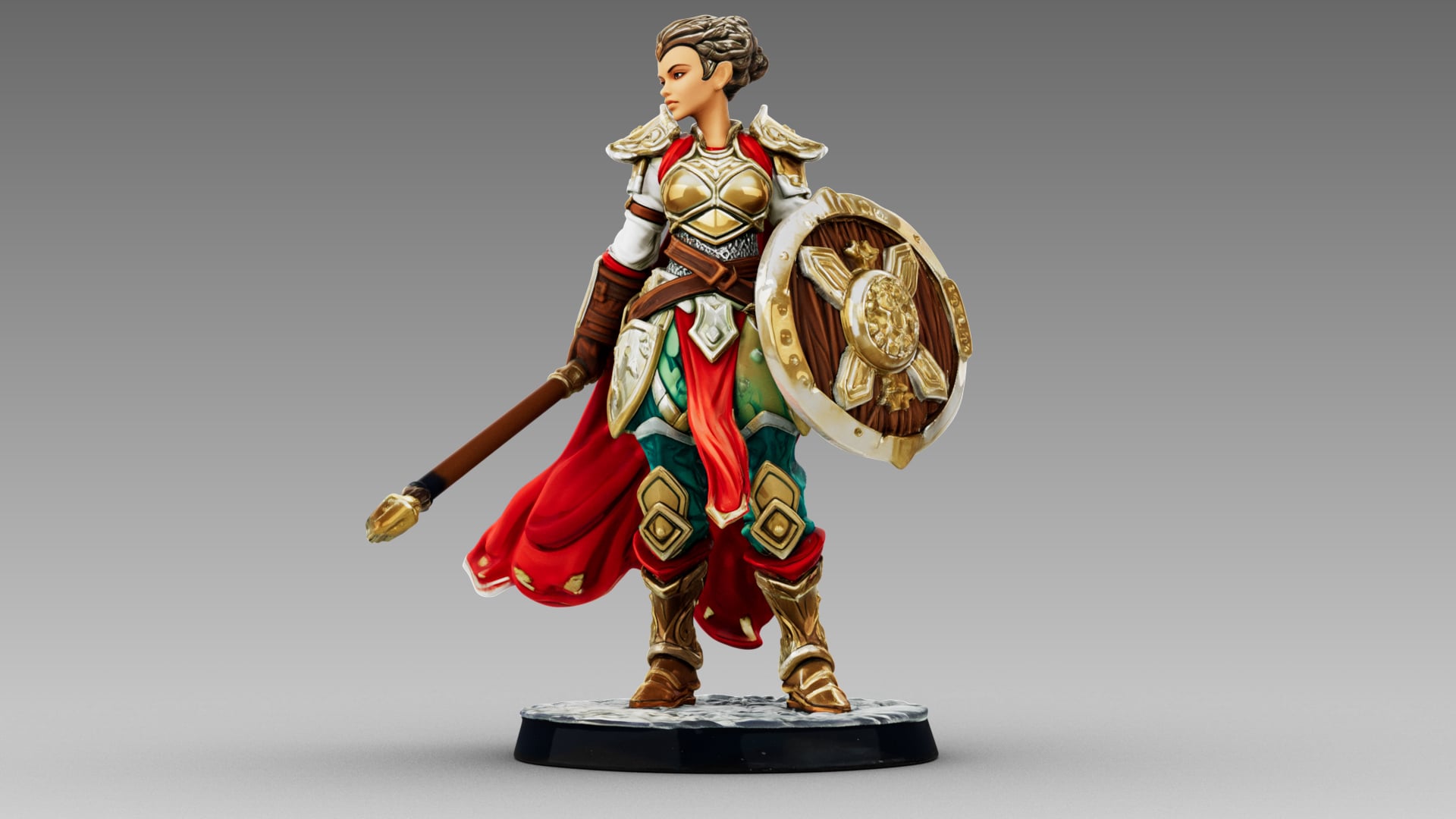 Crimson Shieldmaiden 3d model