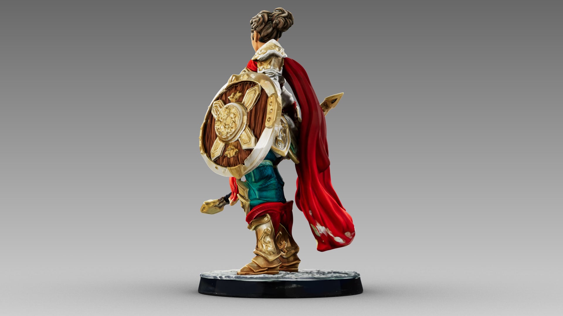 Crimson Shieldmaiden 3d model