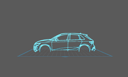 Audi - RS3 Sportback Wall Art 3d model