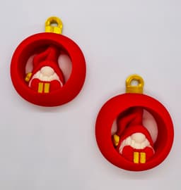 Gift Gnome Ornament Set 3d model