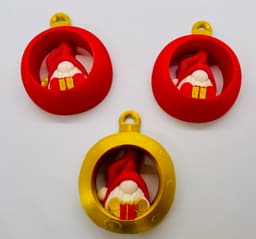 Gift Gnome Ornament Set 3d model