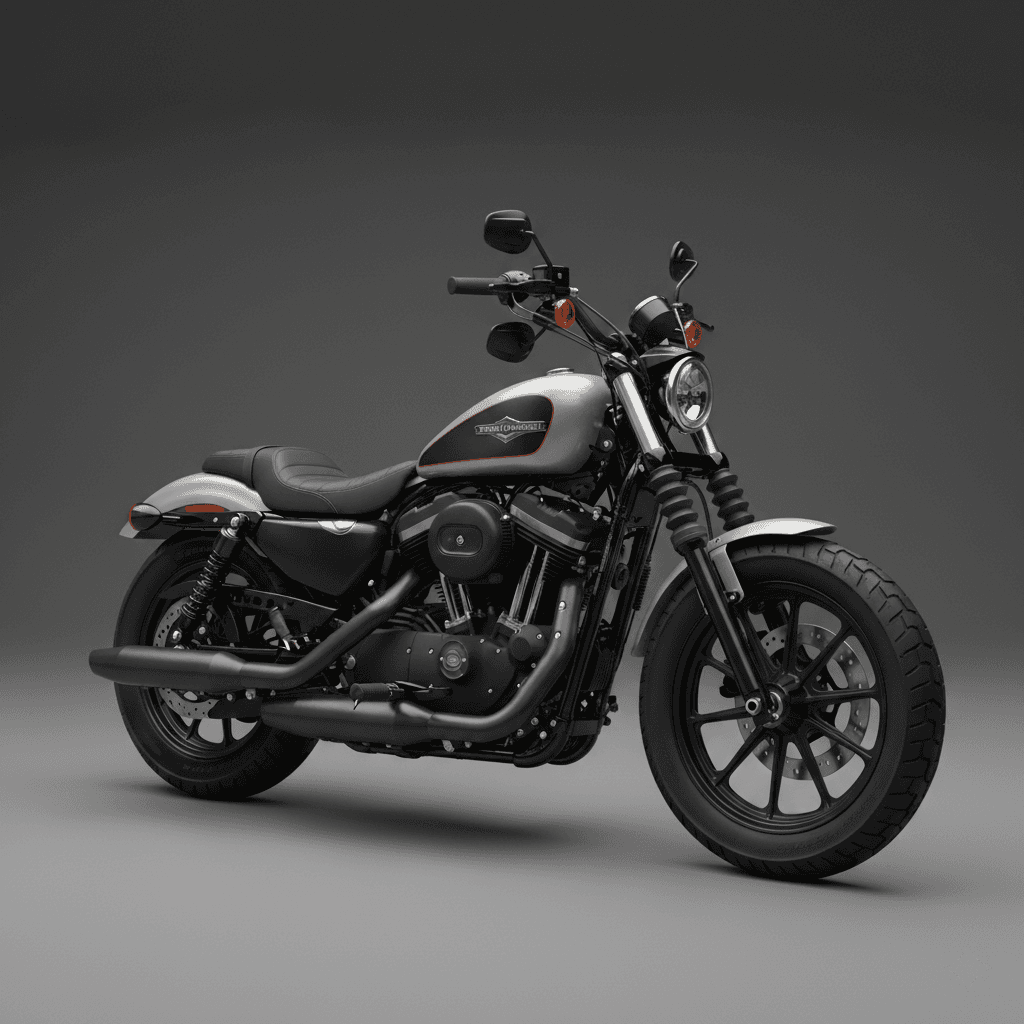 Harley Davidson Iron1200 Bobber Motorcycle 3d model