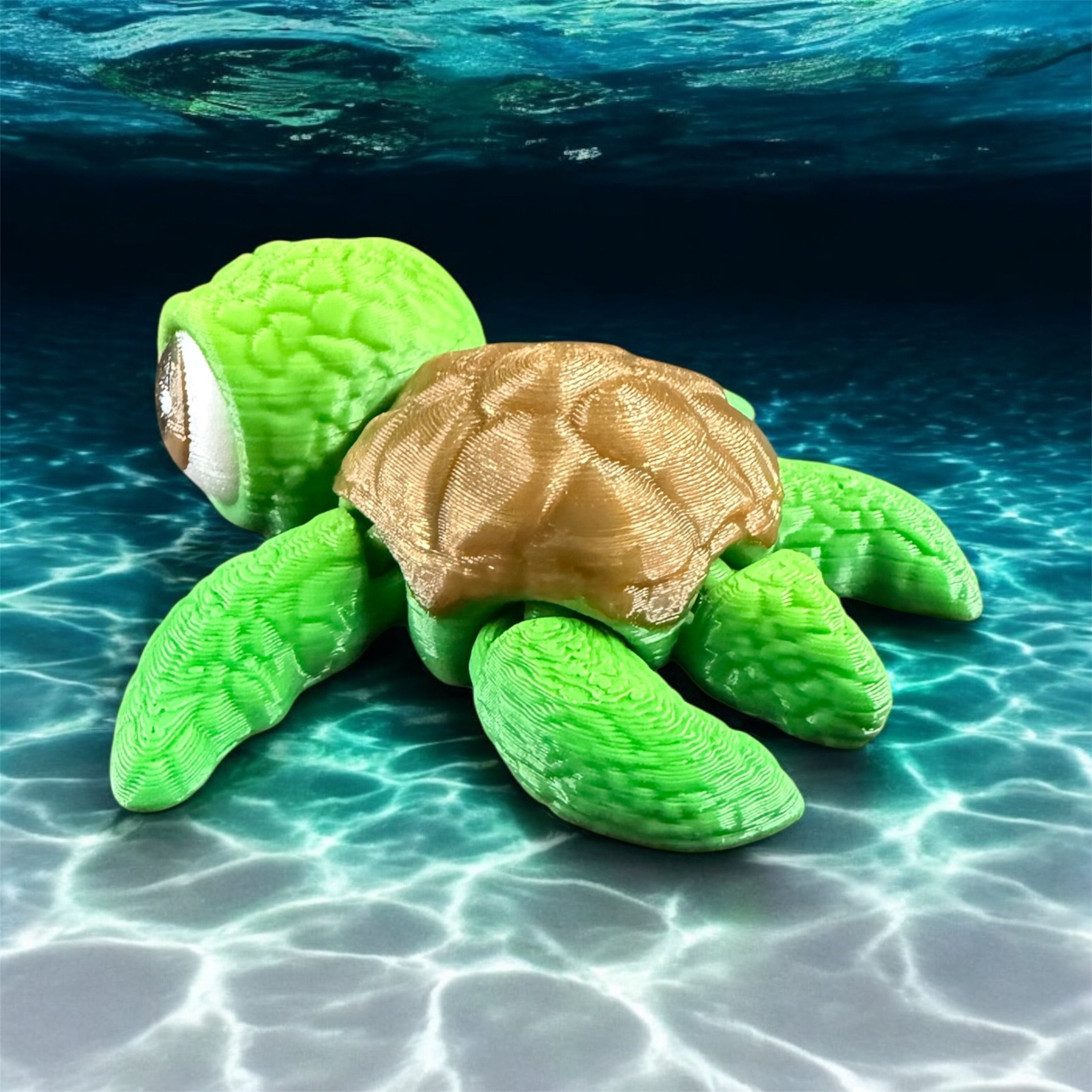 Sea Turtle Articulated Flexi 3d model