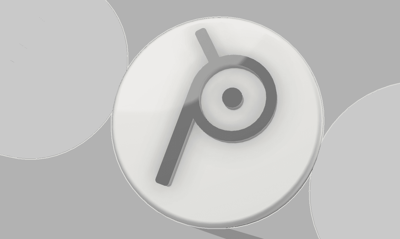 POKEMON UNOWN NON-MMU FRIDGE MAGNET “P” 3d model