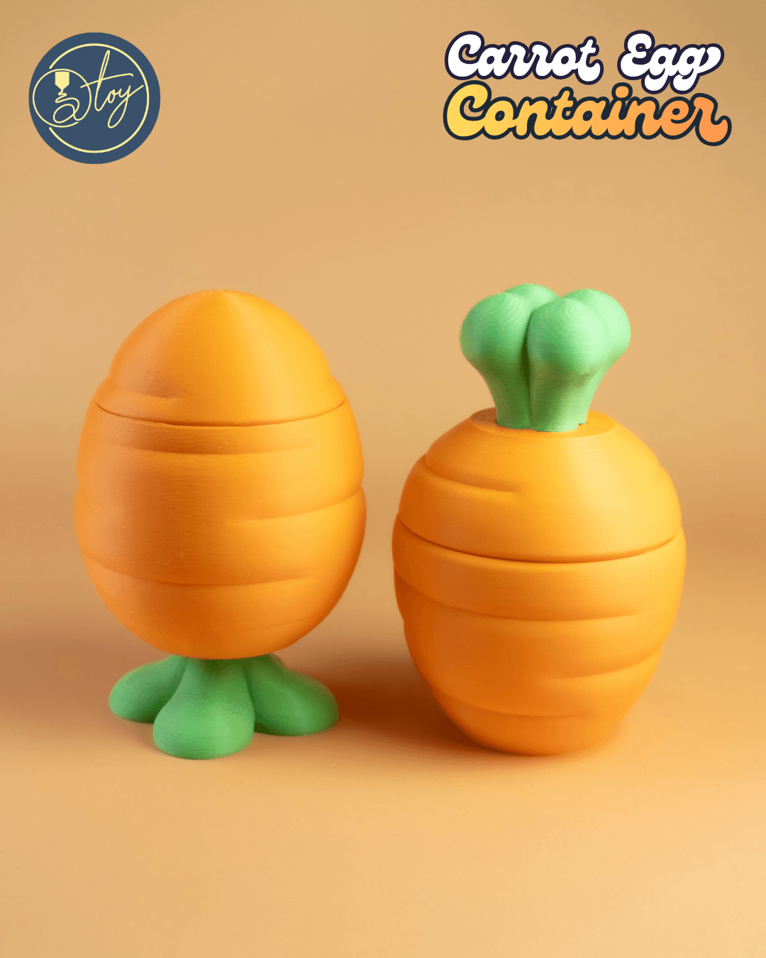 CARROT EGG CONTAINERS 3d model