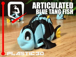 Articulated Blue Tang Fish — The Deep Sea Swimmer 3d model