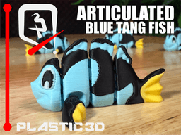 Articulated Blue Tang Fish — The Deep Sea Swimmer 3d model