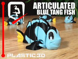 Articulated Blue Tang Fish — The Deep Sea Swimmer 3d model