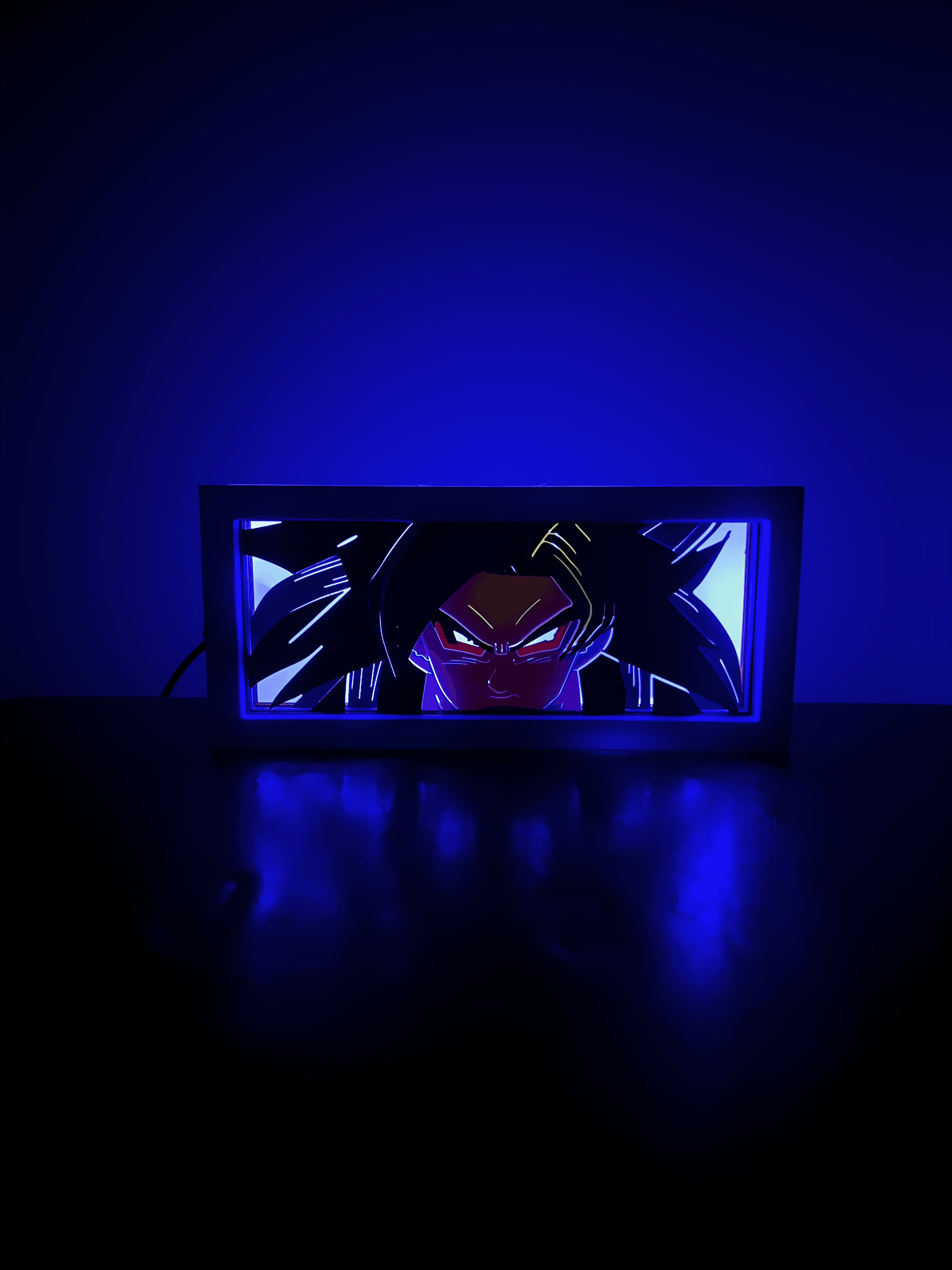 Goku Super Saiyan 4 - LED Lightbox NO AMS NEEDED 3d model
