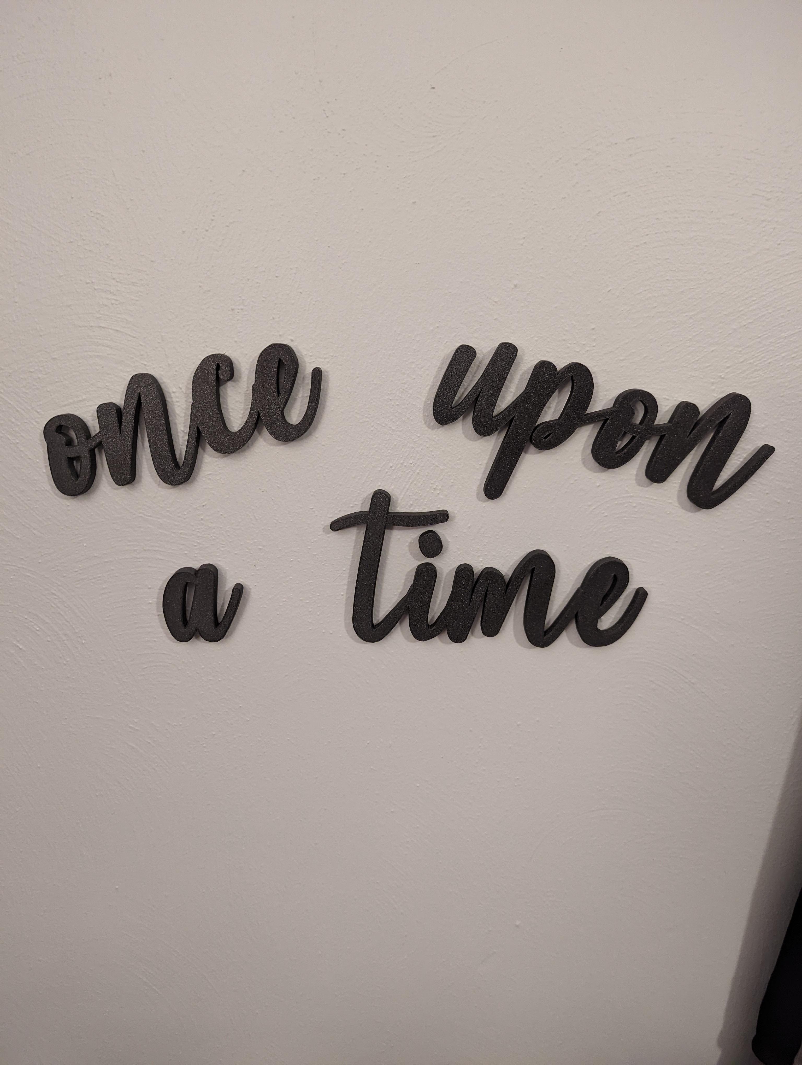 Once Upon a Time Wall Art 3d model