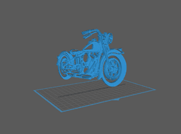 Harley Davidson - Knucklehead Wall Art 3d model