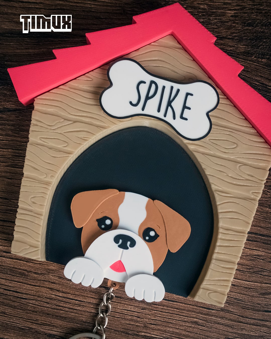 ENGLISH BULLDOG KEYCHAIN SET 3d model