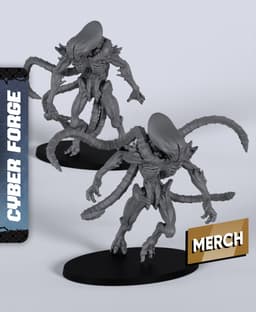 Void Clickers - With Free Cyberpunk Warhammer - 40k Sci-Fi Gift Ideas for RPG and Wargamers 3d model