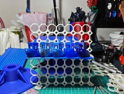 Multiboard Benchy Shelf 30° Display 3d model