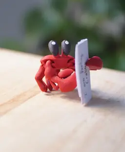 Crabby Crab - Articulated Fidget crab - Ludo 3D Printed Flexy Fidget Toy 3d model