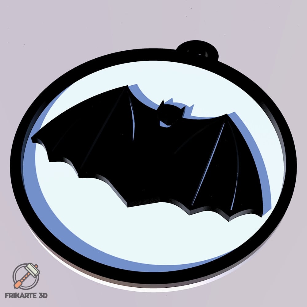 Batman & Robin 1940 Keychain 3d model