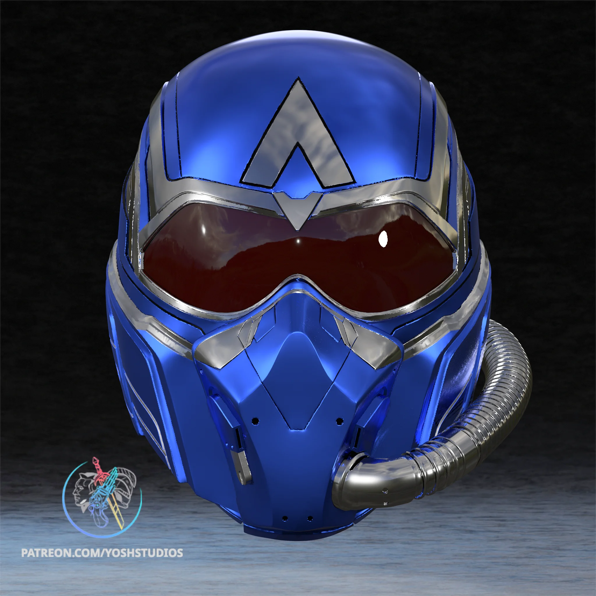 Captain America 4 Hyper Sonic Helmet 3D Printer File 3d model
