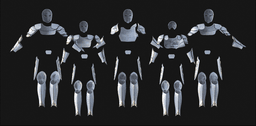 Temple Guard Concept Art Armor Sets - 3D Print Files 3d model