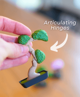 Bendy Bonsai - Articulating Fidget Plant - Pocket Plants Collection 3d model