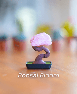 Bendy Bonsai - Articulating Fidget Plant - Pocket Plants Collection 3d model