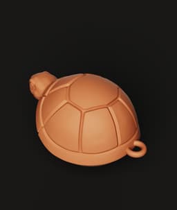 Tortoise Keychain | Turtle Key Ring Accessory | Life-like Reptile 3D Print 3d model