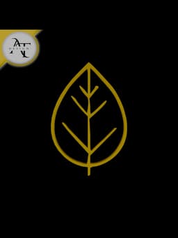 Simple Leaf Symbol - 2D Art 3d model