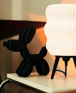 Modern 3D Printed Table Lamp – Minimalist, 2-Piece Design 3d model