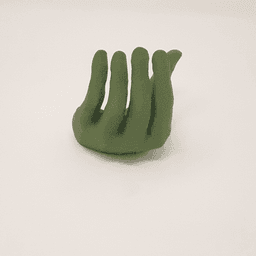 Hand style Headphone wall-mount holder - NO SUPPORTS REQUIRED! 3d model