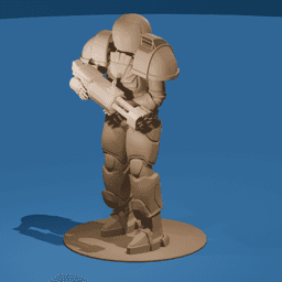 Armored Space Woman v 3d model