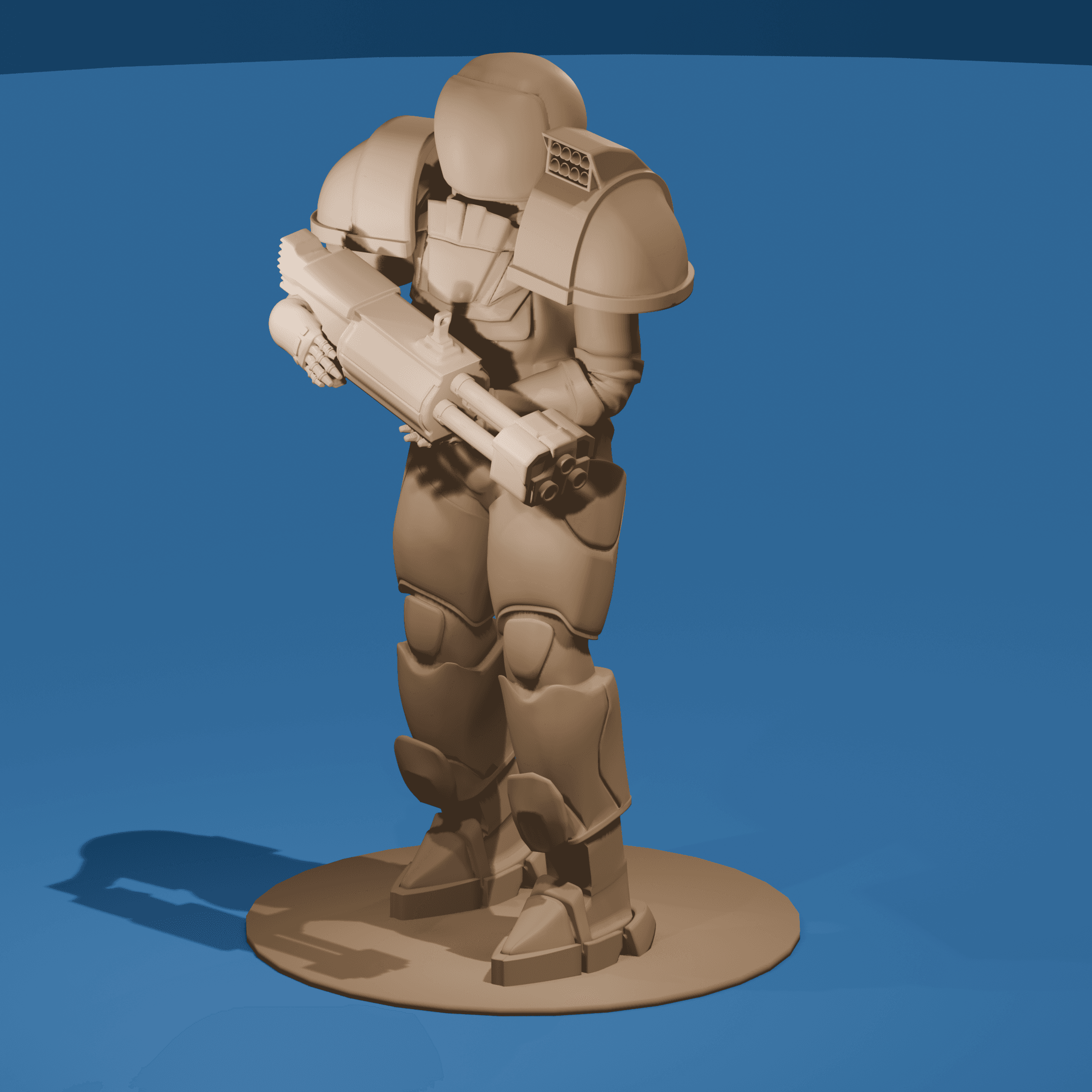 Armored Space Woman v 3d model