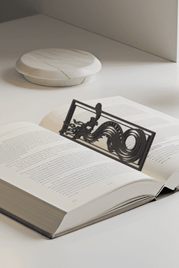 Dragon Bookmark, Gift Idea 3d model