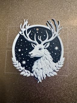 Christmas Stag Decoration 3d model