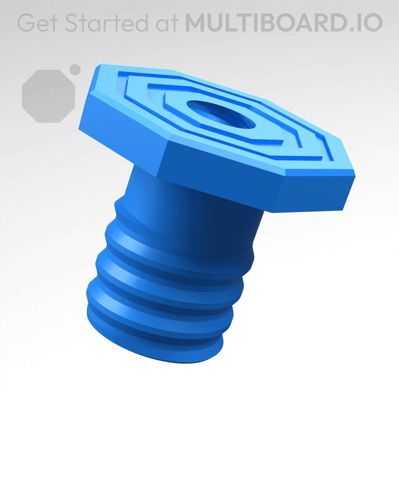 Smala Thread 18 mm Mid Thread, Flat Head, Small Thread Hole, Shank Bolt - 3D model ...