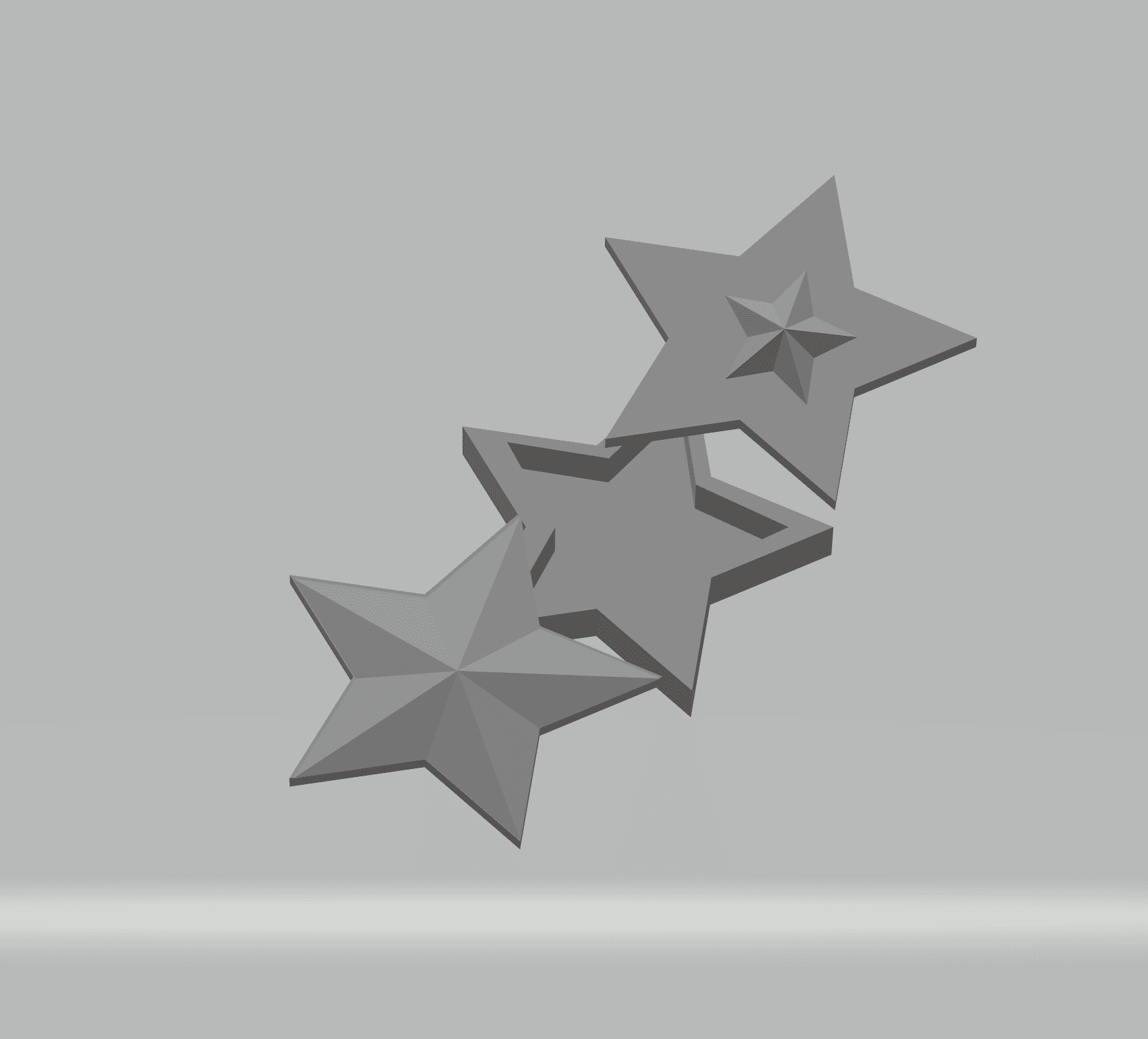 FHW: Star Jewelry box with two lids 3d model