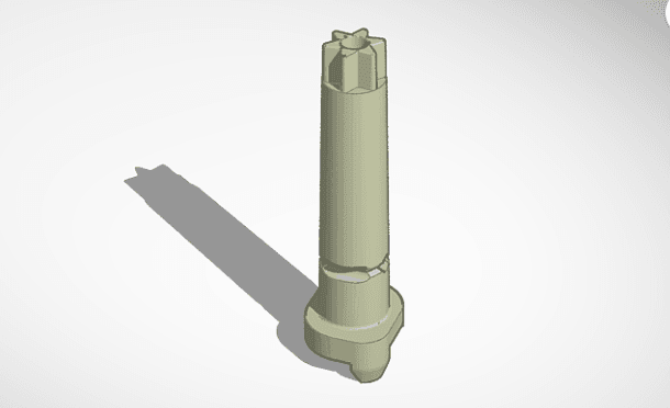 Thermomix Cutter Drive Shaft 3d model
