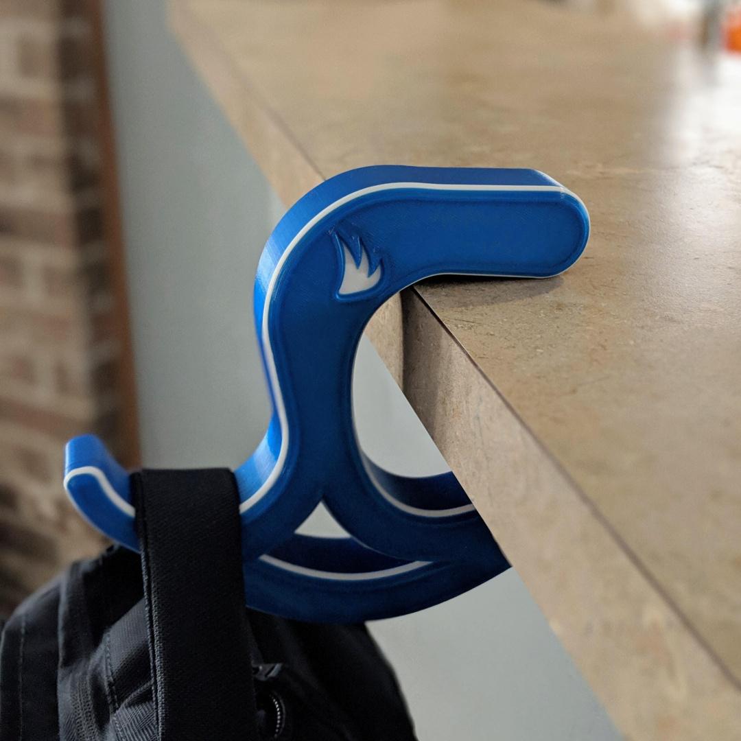 "The Claw" Desk Bag Hook 3d model