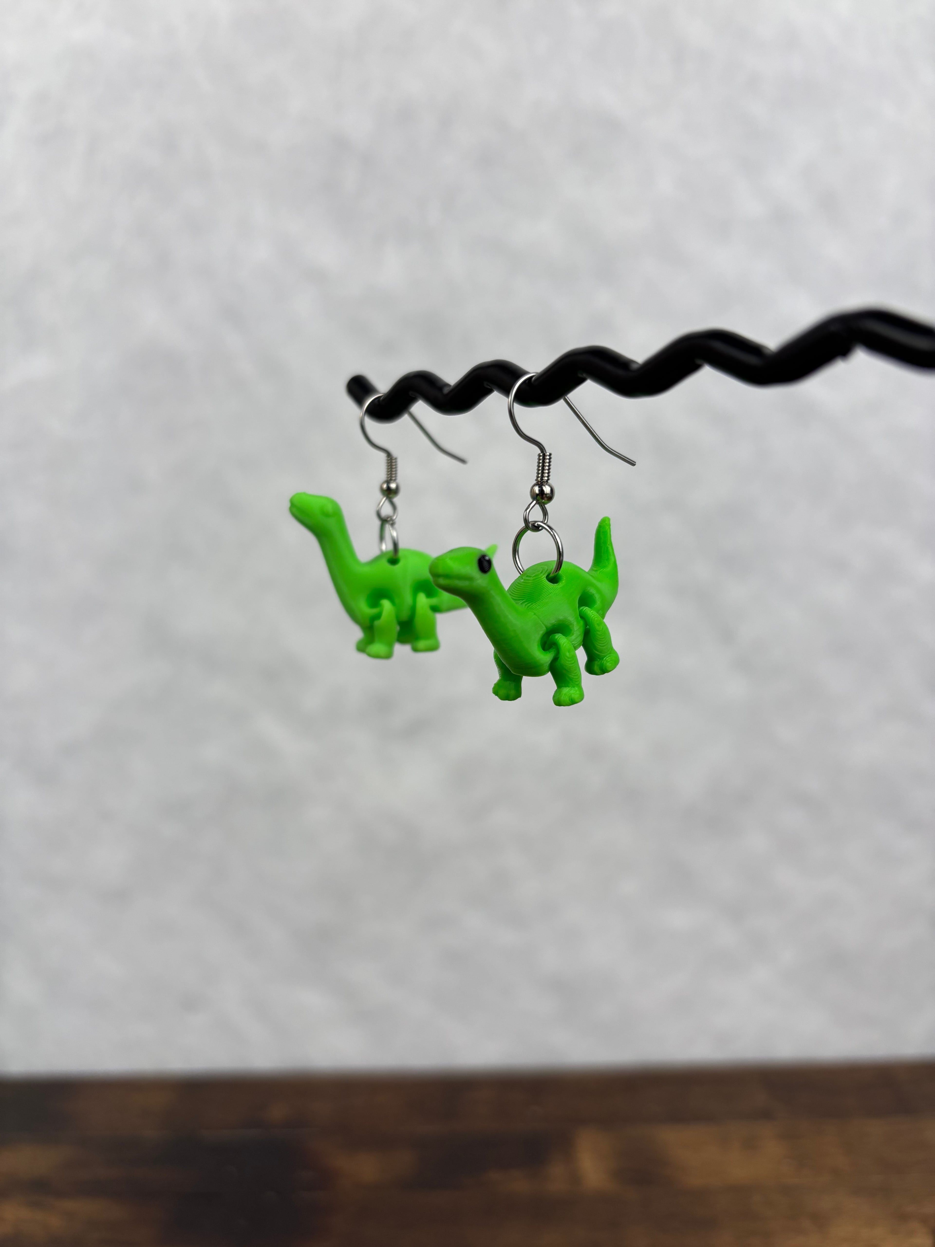 Brontosaurus Earrings 3d model