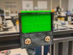 3D Printer Status Board / Name Board (Print-in-place) 3d model