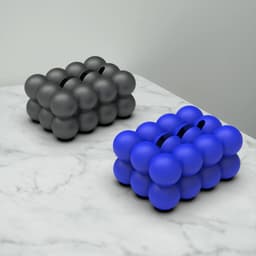 Cloud Tissue Box, Bubble Tissue Holder, Marshmallow Napkin Box, Tissue Dispenser 3d model