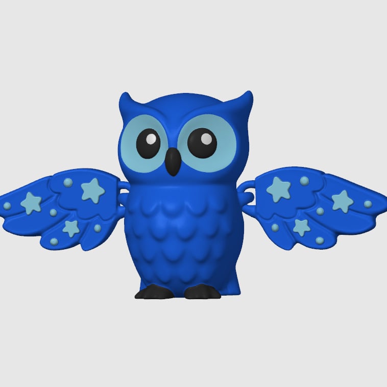 ARTICULATED OWL 3d model