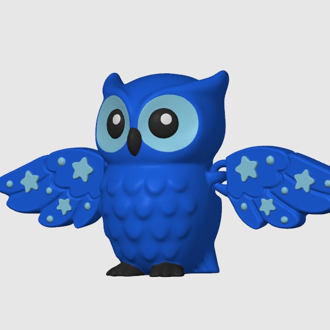 ARTICULATED OWL 3d model