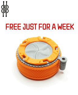 Mechanical Iris Container - Compact and stackable version 3d model