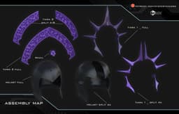 Evil Lyn helmet 3 3d model